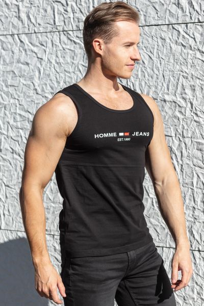 Mike Black Tanktop Elasthane Jerone