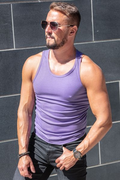 Violet Rib Tink Top Men Jerone