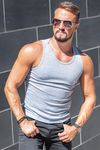 Gray Rib Tank Top Men Jerone