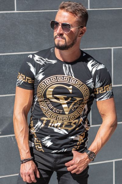Golden Foil T-Shirt Black Jerone Golden Foil T-Shirt Black Jerone