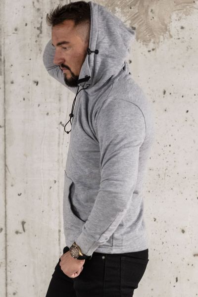 Gray Drawstring Hoodie Rusty Neal