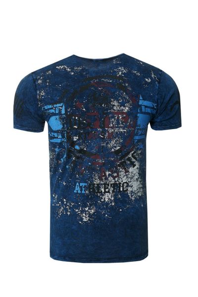 Logan T-Shirt Navy Rusty Neal