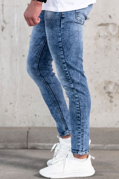 men's stone washed jeans skinny fit