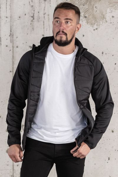 men's lightweight autumn jacket hybrid with slip-on middle