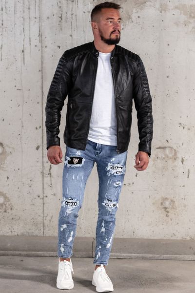 Maxsoe Leather Jacket Black ONLY&SONS Maxsoe Leather Jacket Black ONLY&SONS
