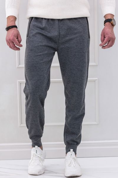 Gray Joggers with Zipper Pockets JERONE Gray Joggers with Zipper Pockets JERONE