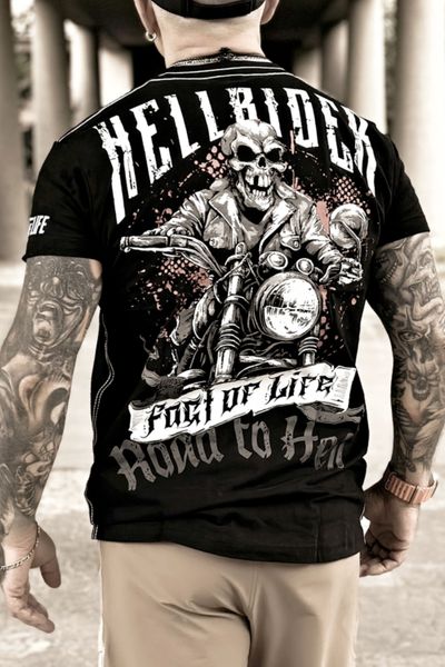 Men's rock spiritual t-shirt with back print
