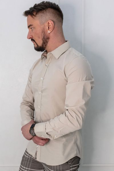 Tartan check shirt Beige Jerone