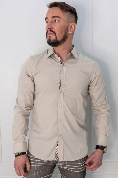 Tartan check shirt Beige Jerone Tartan check shirt Beige Jerone