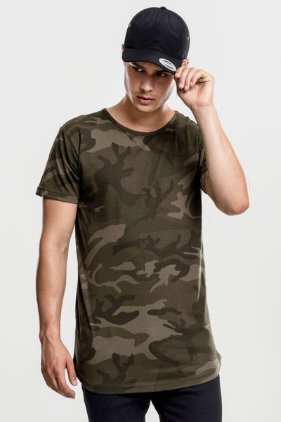 Camo Shaped Long Tee Urban Classics Camo Shaped Long Tee Urban Classics