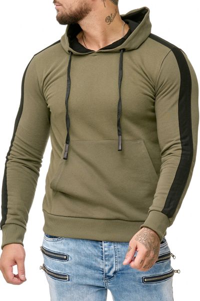 green hoodie men