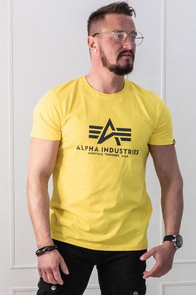 Basic T-Shirt Empire Yellow Alpha Industries Basic T-Shirt Empire Yellow Alpha Industries