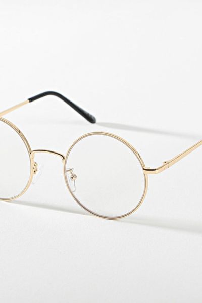 Men's Round Gold Frame Image Glasses FRILIVIN Men's Round Gold Frame Image Glasses FRILIVIN