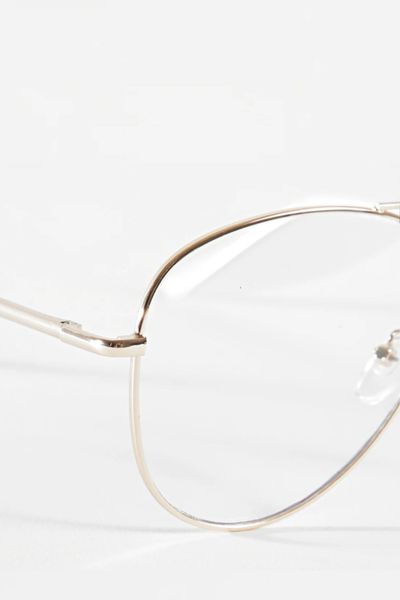 Men's gold pilot-style sunglasses FRILIVIN