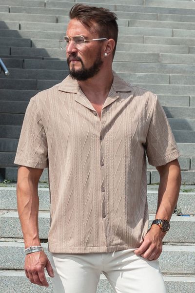 Trendy patterned short-sleeve shirt JERONE Trendy patterned short-sleeve shirt JERONE