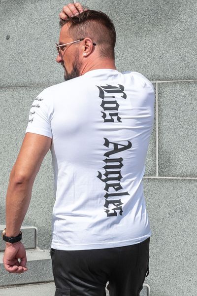 White Los Angeles Stretch T-shirt Jerone White Los Angeles Stretch T-shirt Jerone