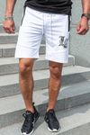LA white college shorts with zip pockets JERONE