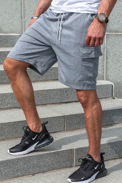 Gray men's college shorts