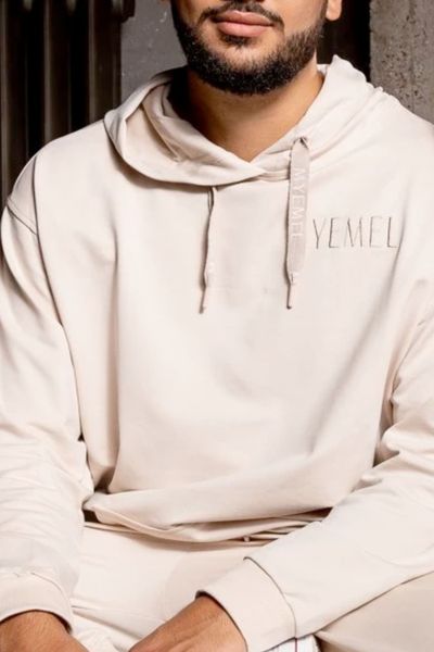 Men's Oversize Beige Hoodie MYEMEL