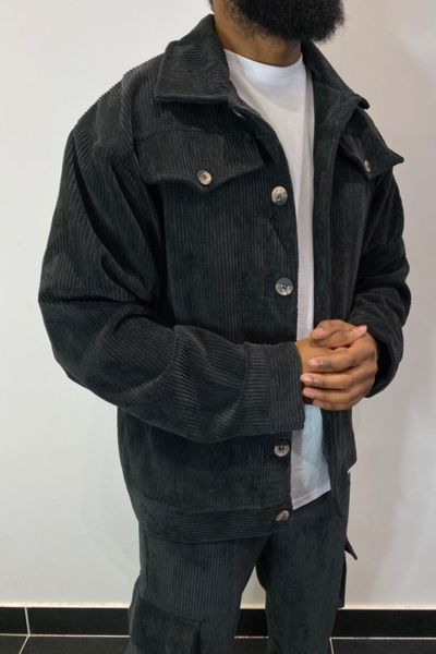 Corduroy Jacket Navy AARHON