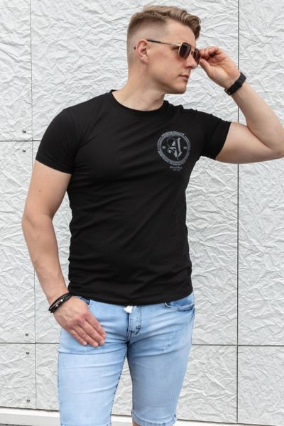 Printed t-shirt Black AARHON