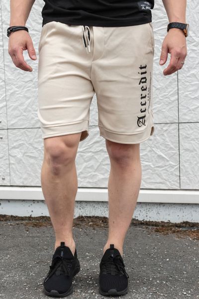 Accredit relaxed beige college shorts JERONE