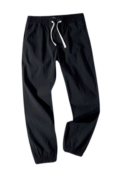 Men's black stretch casual trousers JERONE
