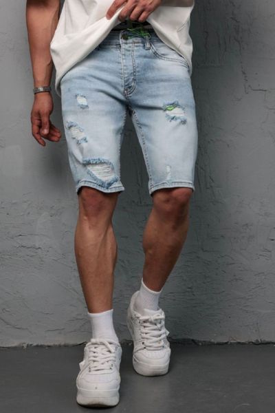 Light Blue Denim Shorts JERONE