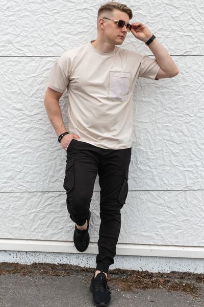 Black Cargo Pants L32 Jerone