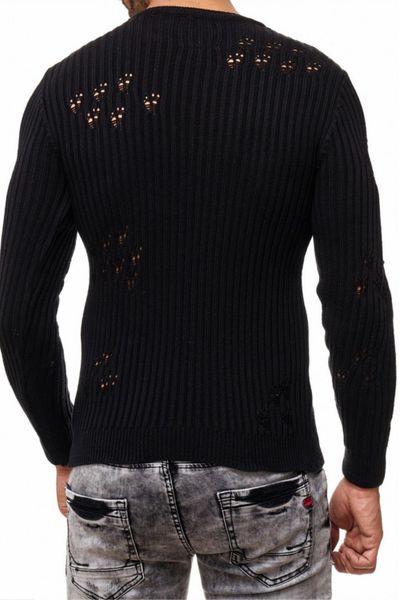 Ripped Knit Black Rusty Neal