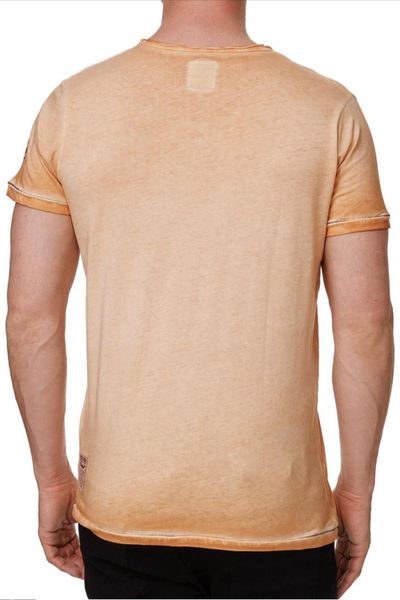 Orange Oil-wash T-Shirt Rusty Neal
