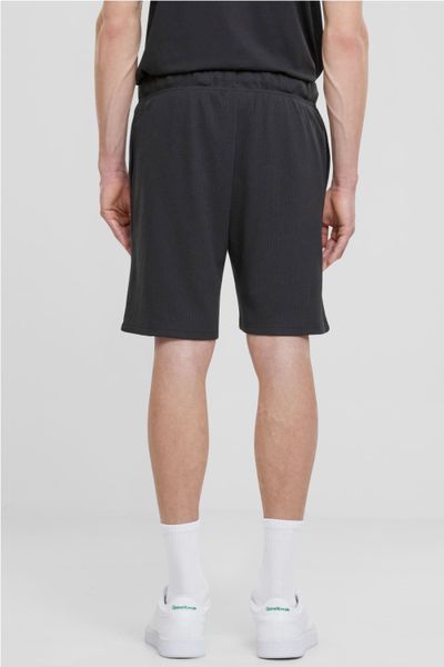Waffle Sweat Shorts Black URBAN CLASSICS