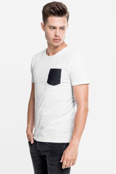 Synthetic Leather Pocket Tee Urban Classics