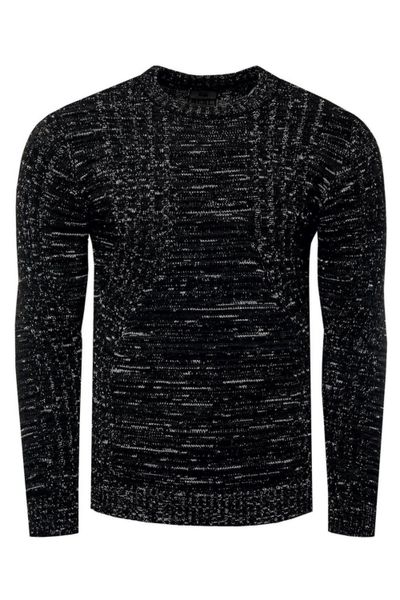 Black Melange Knit Rusty Neal
