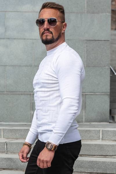 White structured longsleeve Carisma