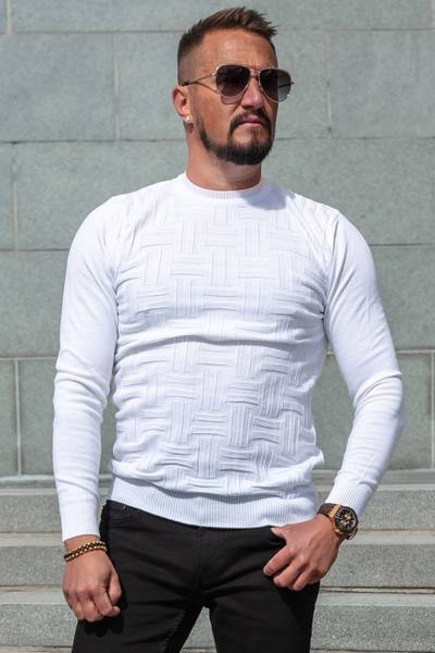 White structured longsleeve Carisma