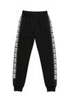 Black sweatpants with text print stripe JERONE