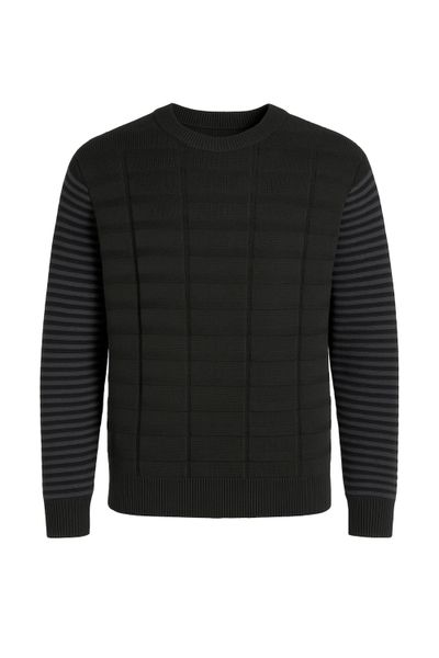 Black patterned neue with accent sleeves JERONE
