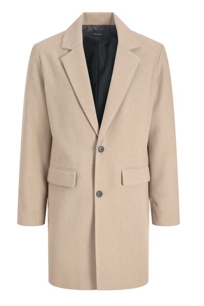 Harris beige wool coat Jack & Jones