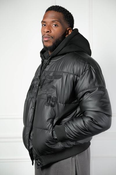 Puffer jacket with removable hood Puffer jacket with removable hood