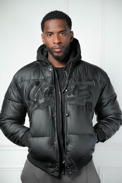 Puffer jacket with removable hood Puffer jacket with removable hood