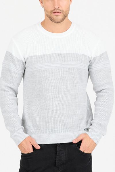 Soft White Gray Knit Jerone Soft White Gray Knit Jerone