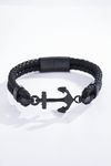 Black Anchor Bracelet JERONE JEWELLERY