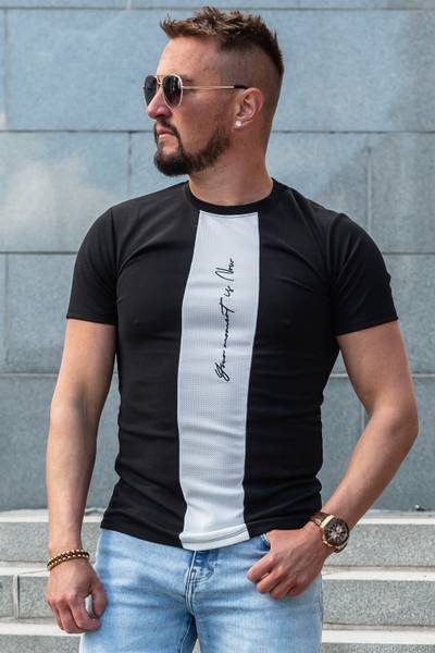 Stan structured black t-shirt JERONE