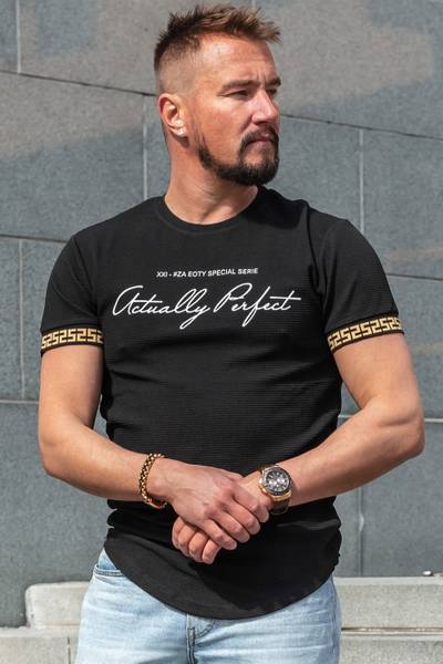 Jules black structured T-shirt JERONE