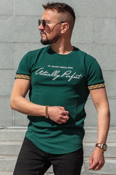 Jules green textured T-shirt JERONE