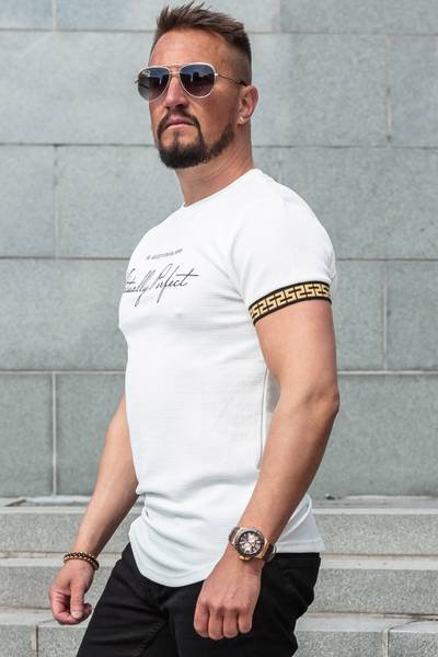 Jules white textured t-shirt JERONE