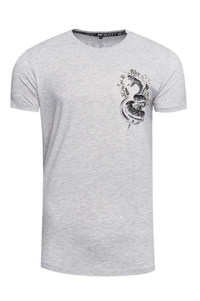 Snake Back Print T-Shirt Gray Rusty Neal Snake Back Print T-Shirt Gray Rusty Neal
