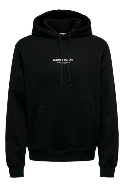 Curated black hoodie ONLY&SONS