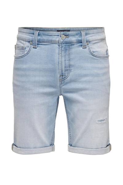 Light blue stretchy shorts ONLY&SONS Light blue stretchy shorts ONLY&SONS